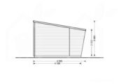 Gartenhaus aus Holz HANS (44mm), 6x3m, 18m² – Bild 8