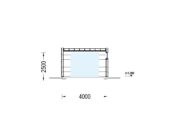 Holzgarage mit Flachdach mit 34mm + Holzverschalung, 4x6m, 24m² – Bild 10