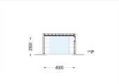 Holzgarage mit Flachdach mit 34mm + Holzverschalung, 4x6m, 24m² – Bild 10