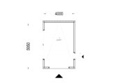 Holzgarage mit Flachdach mit 34mm + Holzverschalung, 4x6m, 24m² – Bild 5