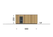 Holzgarage mit Flachdach mit 34mm + Holzverschalung, 4x6m, 24m² – Bild 8
