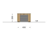 Holzgarage mit Flachdach mit 34mm + Holzverschalung, 4x6m, 24m² – Bild 9