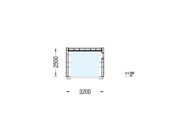 Holzgarage mit Flachdach(34mm + Holzverschalung), 3,2x5,2m, 16,6m² – Bild 9