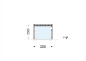 Holzgarage mit Flachdach(34mm + Holzverschalung), 3,2x5,2m, 16,6m² – Bild 9