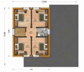 Holzhaus Klagenfurt (PREMIUM Isoliert, 66 mm + Holzverschalung), 150 m² – Bild 4
