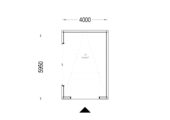 Holzgarage mit Flachdach mit 34mm + Holzverschalung, 4x6m, 24m² – Bild 9