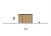 Holzgarage mit Flachdach mit 34mm + Holzverschalung, 4x6m, 24m² – Bild 12