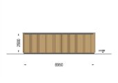 Dreifachgarage mit Flachdach (34mm + Holzverschalung), 9x6m, 54m² – Bild 9