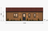 Holzhaus ROMAN(Isoliert, 66 mm + Holzverschalung), 93 m² – Bild 7