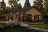 Holzhaus ROMAN(Isoliert, 66 mm + Holzverschalung), 93 m² – Bild 3