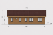 Blockbohlenhaus BERNAU Isoliert, 66 mm + Holzverschalung), 94 m² – Bild 6