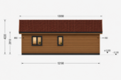 Blockbohlenhaus ANGELA (66 mm), 63m² Isoliert – Bild 4