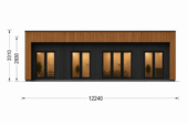 Holzhaus KULM 2 (66 mm + Holzverschalung) 63 m² Isoliert – Bild 5