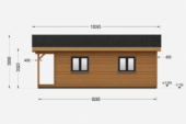 Holzwohnhaus Florenz Isoliert, 66 mm + Holzverschalung, 84 m² – Bild 4