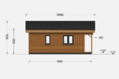Holzwohnhaus Florenz Isoliert, 66 mm + Holzverschalung, 84 m² – Bild 6