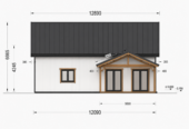 Holzhaus VERENA Isoliert, 66 mm + Holzverschalung, 110 m² – Bild 7