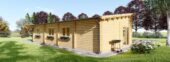Blockbohlenhaus SEEFELD (44+44 mm) · 105 m² · Extra Isoliert · mit Pultdach – Bild 5