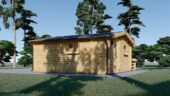 Blockbohlenhaus ARMIN (44 mm) 31 m² mit Satteldach Extra Isoliert – Bild 5