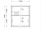 Blockbohlenhaus Tirol mit Schlafboden und Terrasse, 20 m² + 8 m² – Bild 8