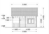 Blockbohlenhaus Tirol mit Schlafboden und Terrasse, 20 m² + 8 m² – Bild 10