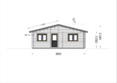 Blockbohlenhaus ANDI (44+44mm), 72m² – Bild 9