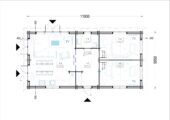 Blockbohlenhaus ANGELA (44+44 mm) – 71 m² Isoliert – Bild 6