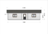 Blockbohlenhaus ANGELA (44+44 mm) – 71 m² Isoliert – Bild 8
