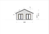 Blockbohlenhaus ANGELA (44+44 mm) – 71 m² Isoliert – Bild 9