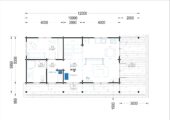 Blockbohlenhaus ANIKA (66 mm) · 139 m² inklusive Terrasse – Bild 6