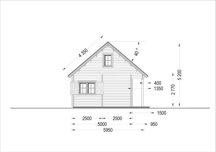 Blockbohlenhaus ANIKA (66 mm) · 139 m² inklusive Terrasse – Bild 11