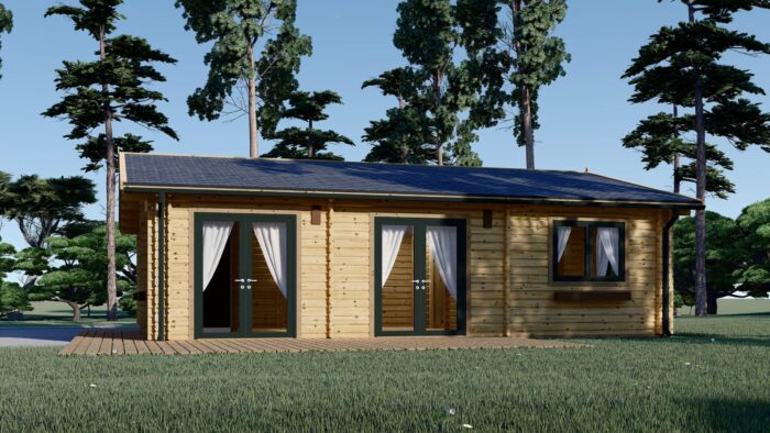 Blockbohlenhaus ANDI (44+44mm), 72m² – Bild 3