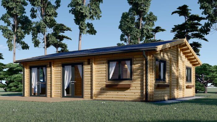 Blockbohlenhaus ANDI (44+44mm), 72m² – Bild 4