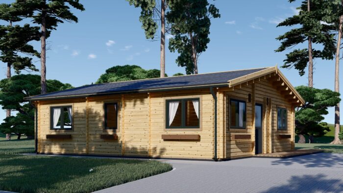 Blockbohlenhaus ANDI (44+44mm), 72m² – Bild 5
