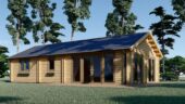 Blockbohlenhaus ANGELA (44+44 mm) – 71 m² Isoliert