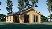 Blockbohlenhaus ANGELA (44+44 mm) – 71 m² Isoliert – Bild 3