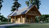 Blockbohlenhaus ANIKA (66 mm) · 139 m² inklusive Terrasse