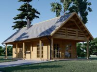 Blockbohlenhaus ANIKA (44+44 mm) · 139 m² · Isoliert