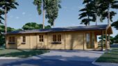 Blockbohlenhaus GOSAU (44+44 mm), 6×15 m, 90 m² – Extra Isoliert – Bild 5