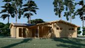 Blockbohlenhaus SEEFELD (44+44 mm) · 105 m² · Extra Isoliert