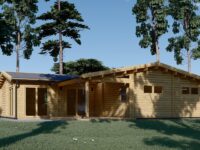 Blockbohlenhaus SEEFELD (44+44 mm) · 105 m² · Extra Isoliert