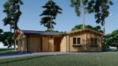 Blockbohlenhaus SEEFELD (44+44 mm) · 105 m² · Extra Isoliert – Bild 3