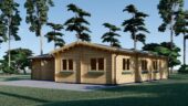 Blockbohlenhaus SEEFELD (44+44 mm) · 105 m² · Extra Isoliert – Bild 4