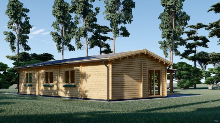 Blockbohlenhaus SEEFELD (44+44 mm) · 105 m² · Extra Isoliert – Bild 5