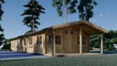 Blockbohlenhaus BIRGIT (44+44 mm) · 6 × 19 m · 114 m² · Isoliert – Bild 3