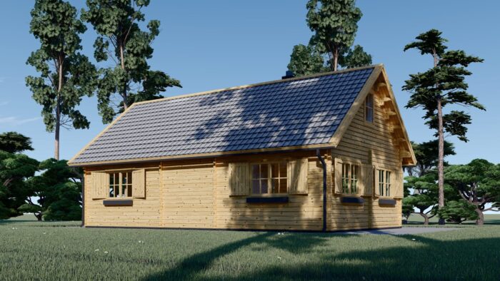 Blockbohlenhaus ERNI (66 mm) 70 m² – Bild 4