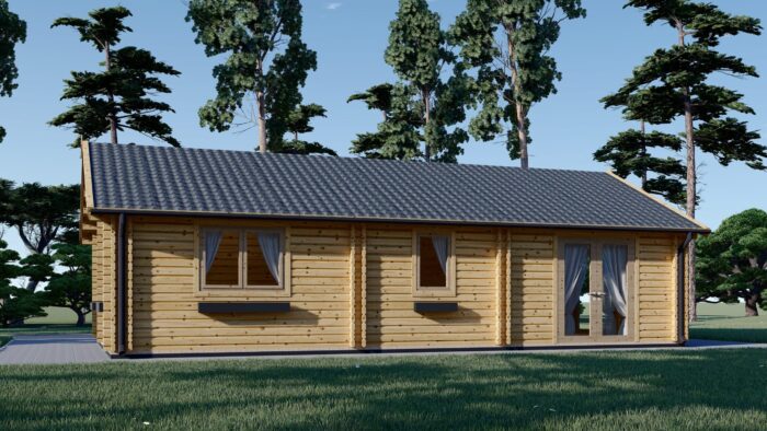 Blockbohlenhaus GRAZ (44mm) 54m² – Bild 2