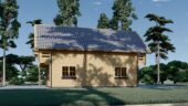 Blockbohlenhaus LISA (44+44 mm) 108m² Isoliert – Bild 3