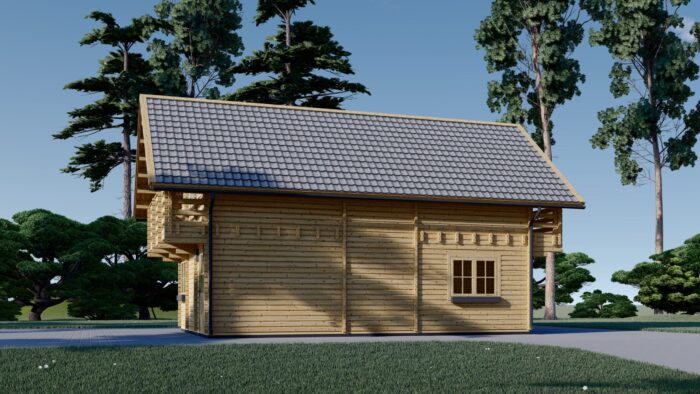 Blockbohlenhaus LISA (44+44 mm) 108m² Isoliert – Bild 4