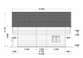 Blockbohlenhaus LISA (66mm) 108m² – Bild 10