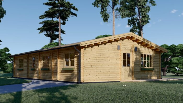 Blockbohlenhaus LIENZ (44+44 mm Isoliert) · 103 m² – Bild 3